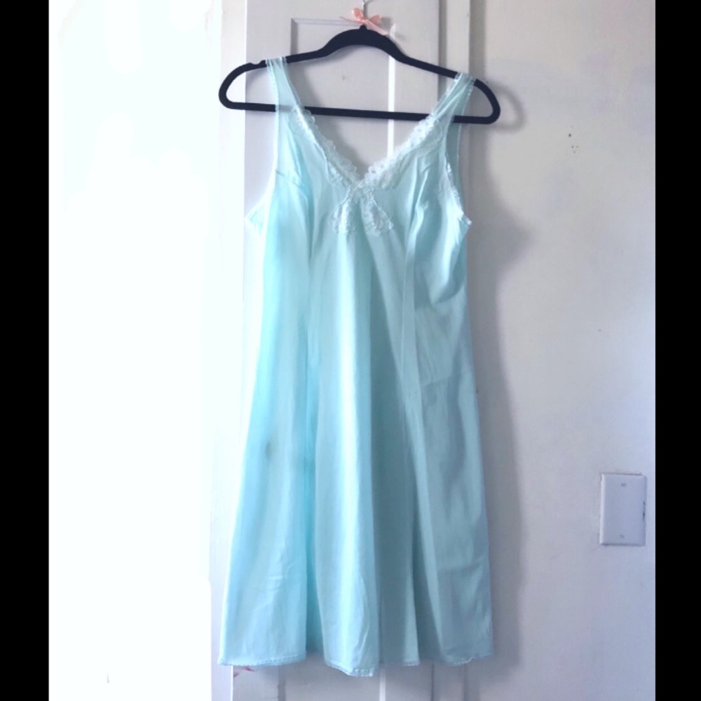 Vintage baby blue chemise